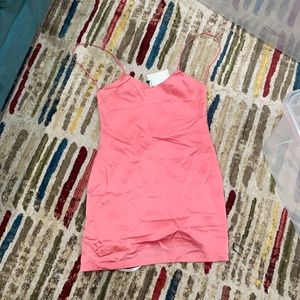 Pretty pink slip dress